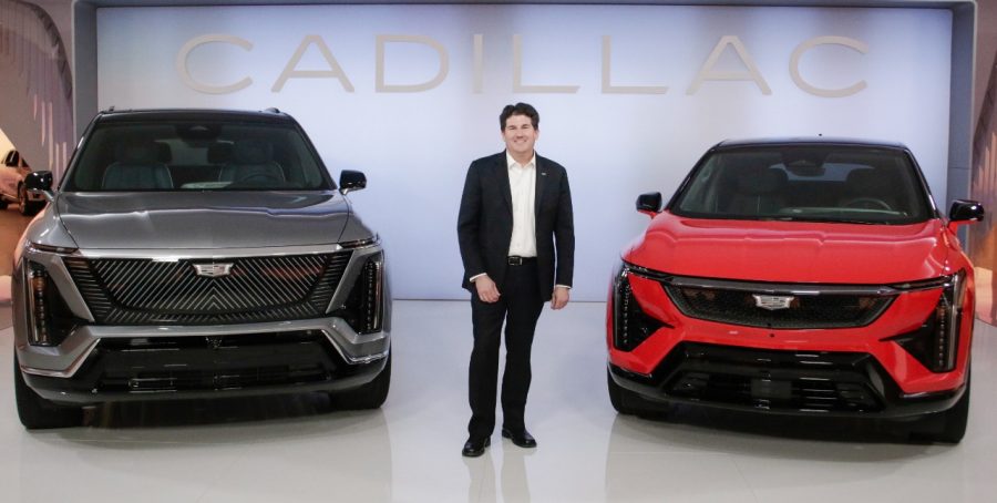  John Roth, Vice President of Global Cadillac with the new Cadillac VISTIQ and OPTIQ