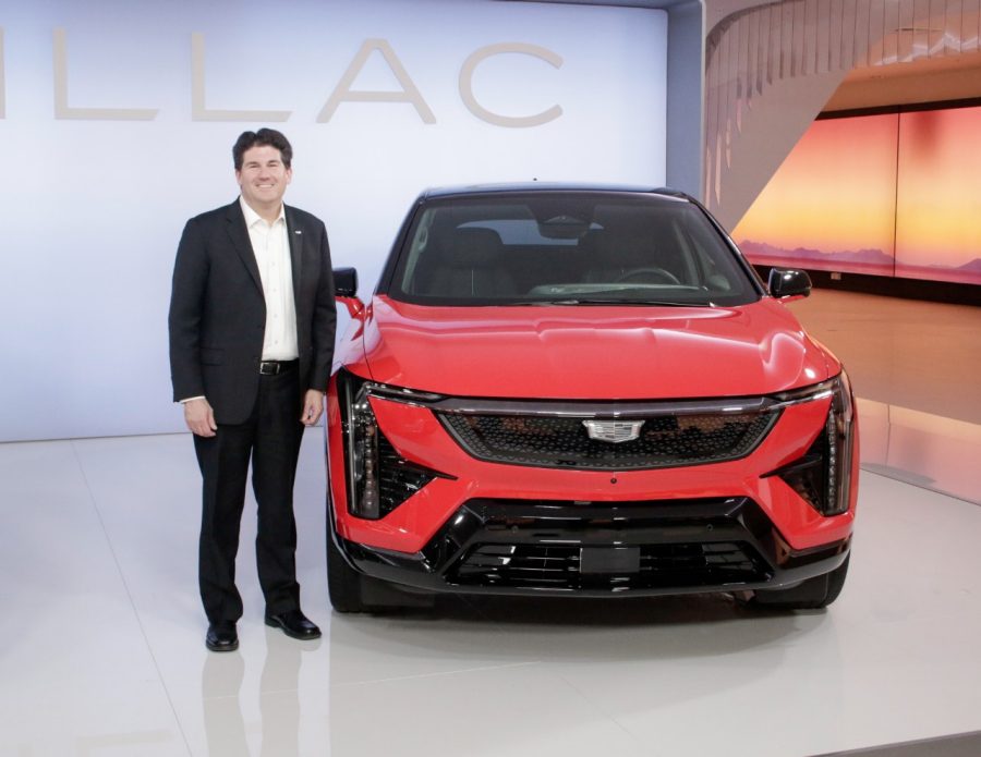  John Roth, Vice President of Global Cadillac with the new Cadillac OPTIQ